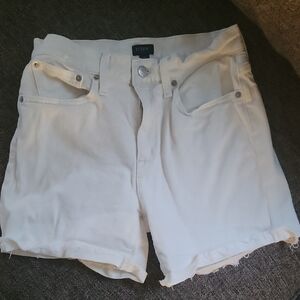 J. Crew Women's White Denim Shorts